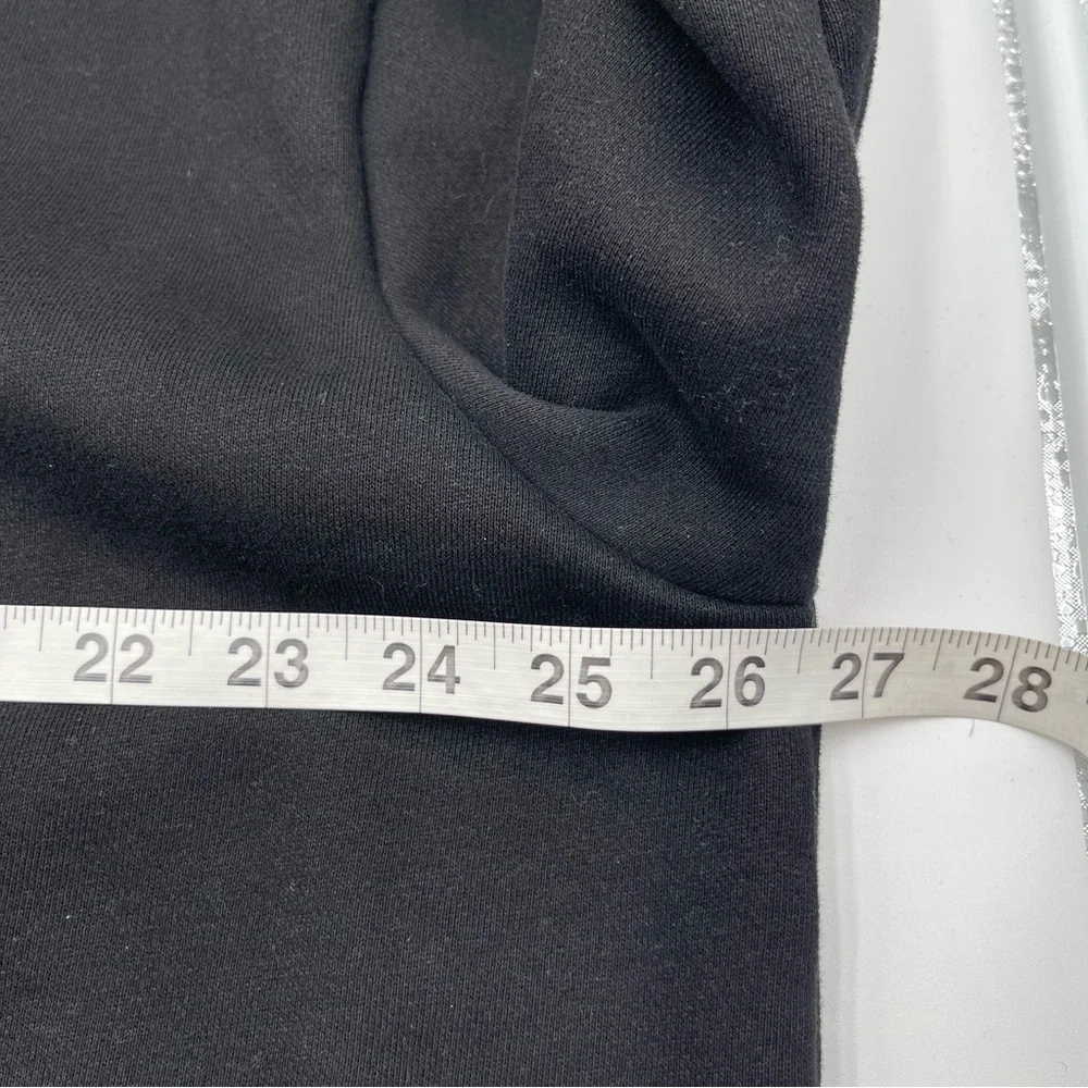 White Fox Boutique Project 5 1/4 Zip Black Sweatshirt Size L/XL Pullover Casual - Picture 10 of 11